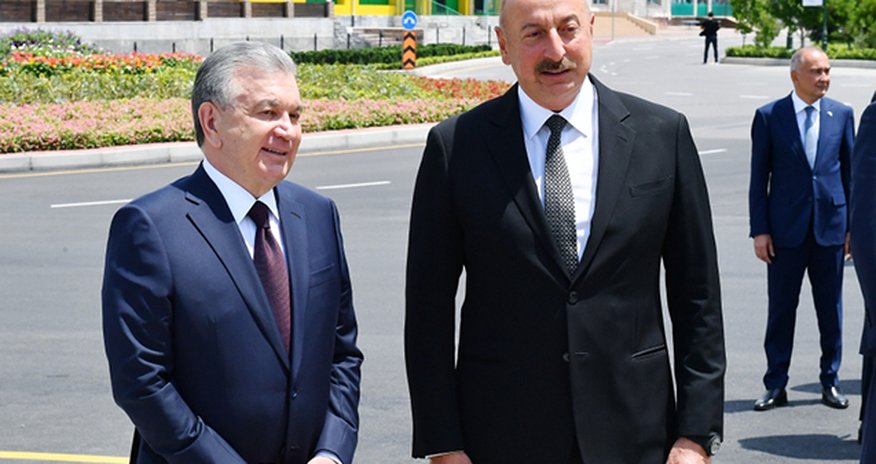 Azərbaycan və Özbəkistan Prezidentləri ağac əkdilər Azərbaycan və Özbəkistan Prezidentləri ağac əkdilər