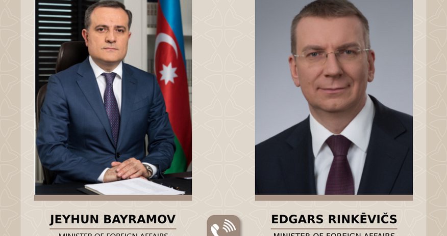 Azerbaijani, Latvian FMs talk over phone Azerbaijani, Latvian FMs talk over phone