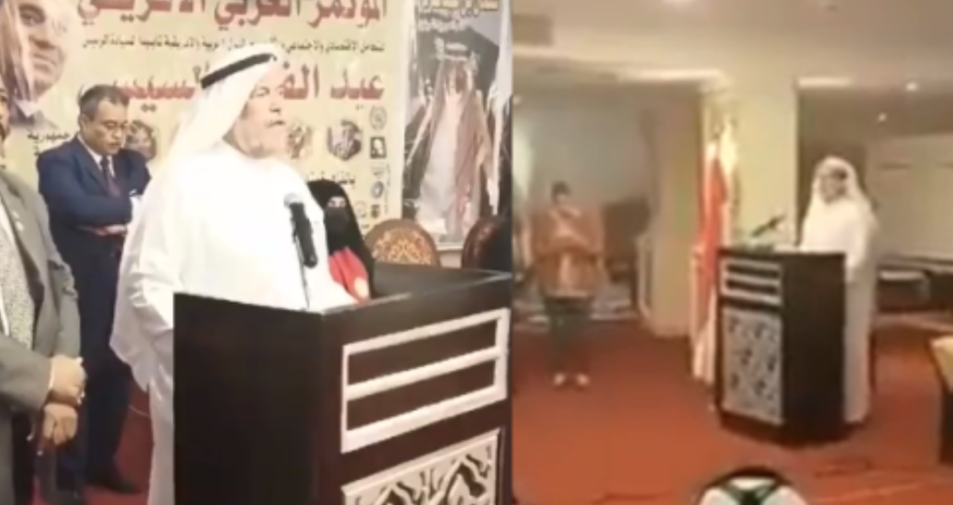 Ərəb diplomat çıxış edərkən öldü - VİDEO Ərəb diplomat çıxış edərkən öldü - VİDEO