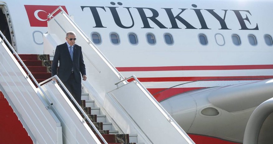 Erdogan leaving for visit to Ukraine Erdogan leaving for visit to Ukraine