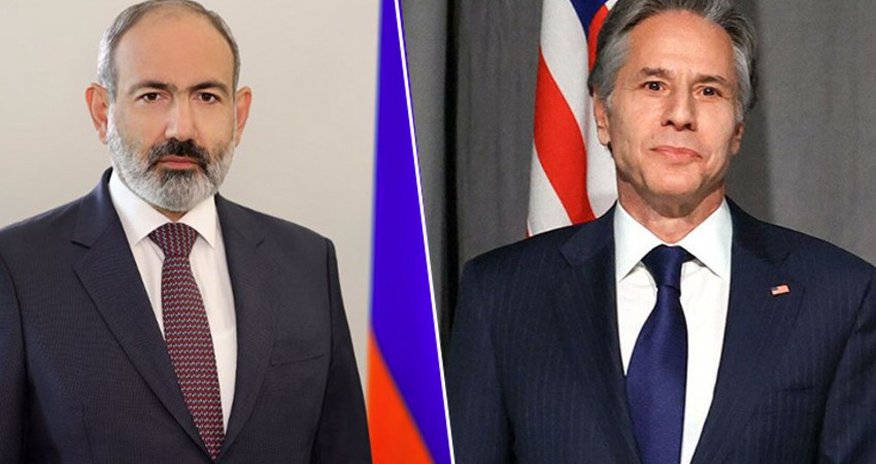 Pashinyan phones Blinken over situation on Armenian-Azerbaijani border Pashinyan phones Blinken over situation on Armenian-Azerbaijani border