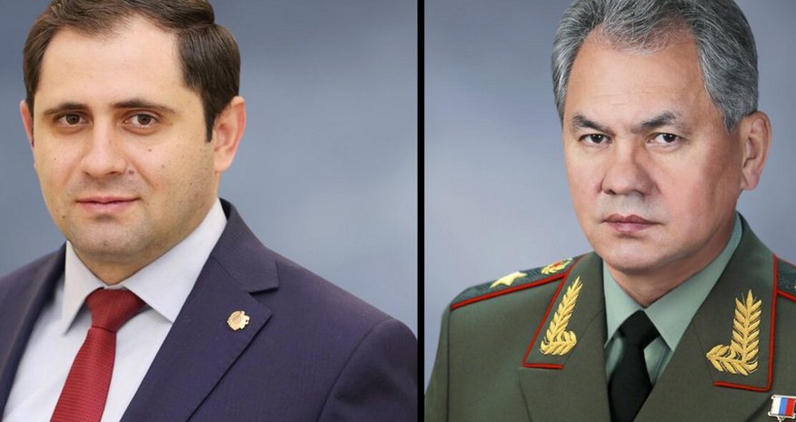 Russian, Armenian defense ministers hold telephone conversation Russian, Armenian defense ministers hold telephone conversation