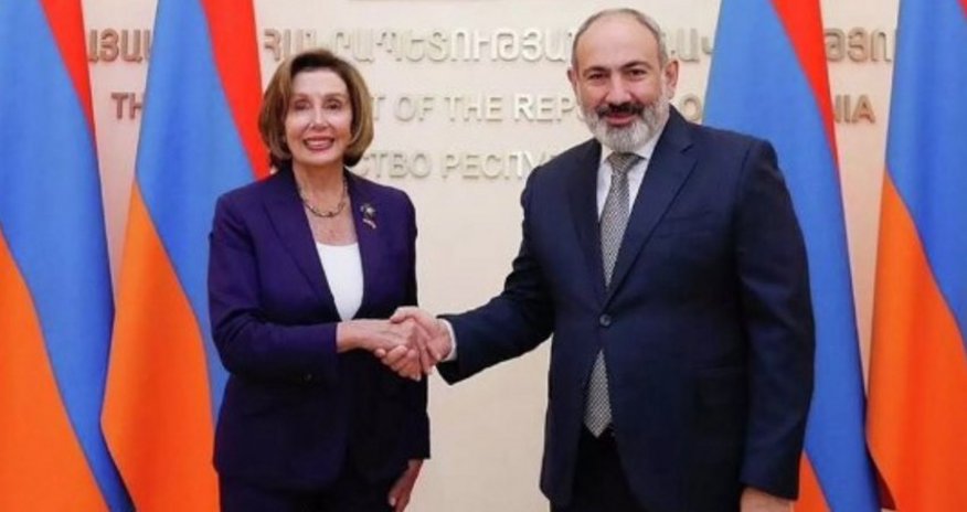 Pelosi İrəvanda Paşinyanla danışıqlar aparıb Pelosi İrəvanda Paşinyanla danışıqlar aparıb