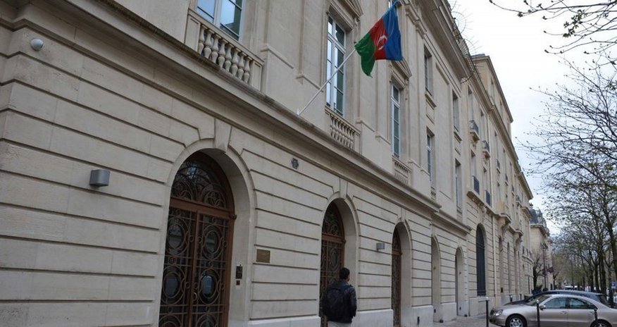 Azerbaijani embassy in France issues statement over attack by Armenian fanatics Azerbaijani embassy in France issues statement over attack by Armenian fanatics