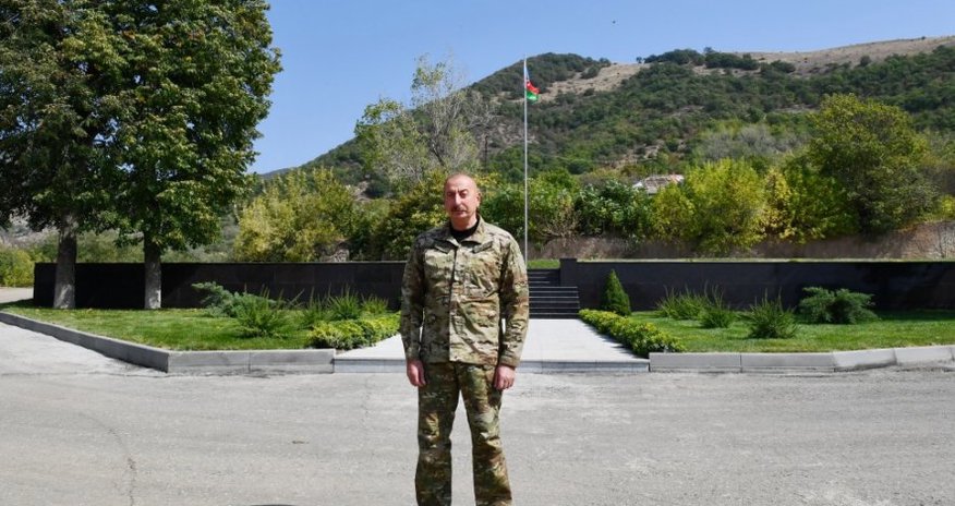 Laçın şəhərinin böyük hissəsi tamamilə dağıdılıb - Prezident Laçın şəhərinin böyük hissəsi tamamilə dağıdılıb - Prezident