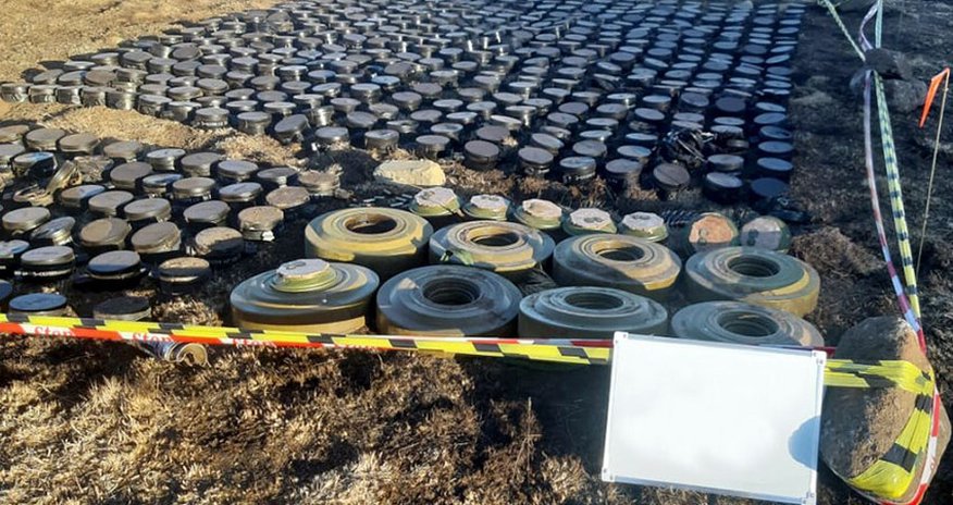 Mines buried for another provocation in Kalbajar direction neutralized Mines buried for another provocation in Kalbajar direction neutralized