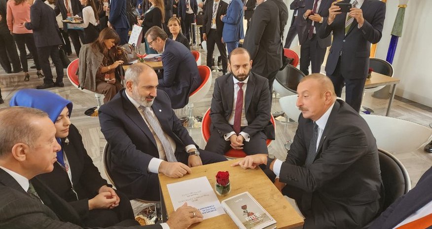 Aliyev, Erdogan and Pashinyan hold joint discussion in Prague Aliyev, Erdogan and Pashinyan hold joint discussion in Prague