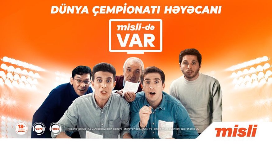 Dünya çempionatı “Misli”nin baş sponsorluğu ilə yayımlanacaq Dünya çempionatı “Misli”nin baş sponsorluğu ilə yayımlanacaq