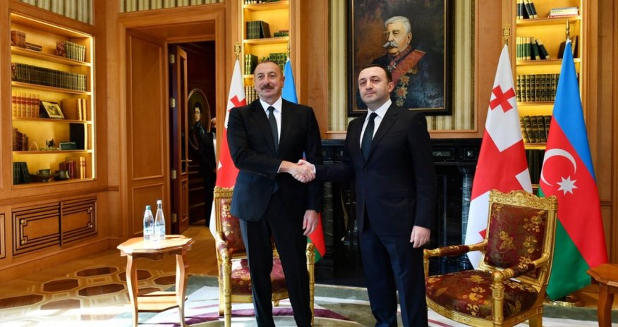 Qaribaşvili İlham Əliyevi TƏBRİK ETDİ Qaribaşvili İlham Əliyevi TƏBRİK ETDİ