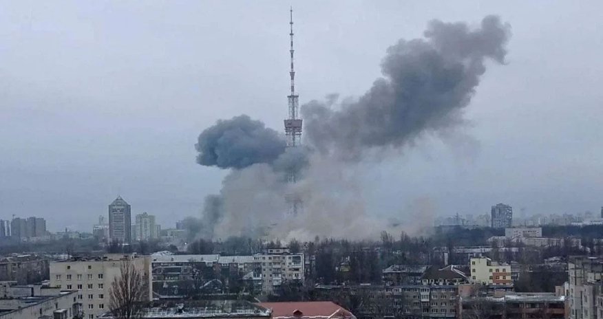 Ukrayna raket atəşinə tutuldu - Kiyev vuruldu Ukrayna raket atəşinə tutuldu - Kiyev vuruldu