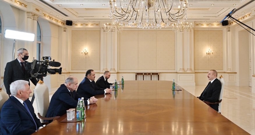 İlham Əliyev Dağıstanın rəhbərini qəbul edib İlham Əliyev Dağıstanın rəhbərini qəbul edib