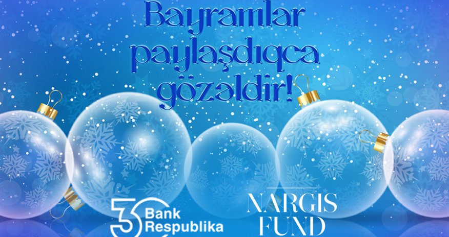 “Nargis” Fondu və “Bank Respublika” aztəminatlı ailələrə bayram sovqatı təqdim etdi “Nargis” Fondu və “Bank Respublika” aztəminatlı ailələrə bayram sovqatı təqdim etdi