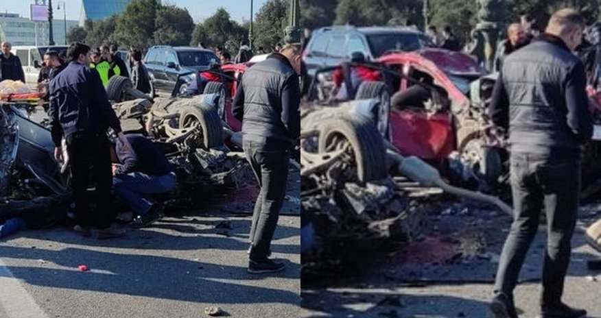 В Баку произошла тяжелая авария, есть погибшие В Баку произошла тяжелая авария, есть погибшие