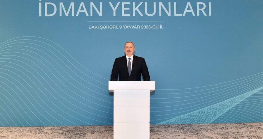 Prezident ötən ilin idman yekunlarına dair mərasimdə iştirak edib - YENİLƏNİB Prezident ötən ilin idman yekunlarına dair mərasimdə iştirak edib - YENİLƏNİB