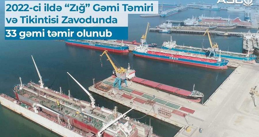 Ötən il 33 gəmi təmir olunub Ötən il 33 gəmi təmir olunub