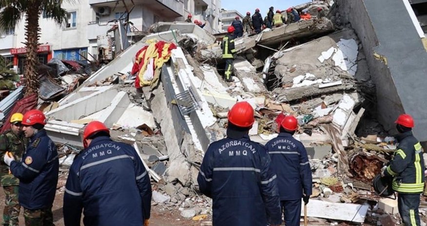 Azerbaijani rescuers remove two more bodies from under rubble in Turkiye's quake-hit city Azerbaijani rescuers remove two more bodies from under rubble in Turkiye's quake-hit city