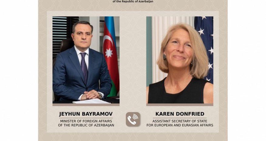 Bayramov Kristina Yohannessonla Qarabağı müzakirə edib Bayramov Kristina Yohannessonla Qarabağı müzakirə edib