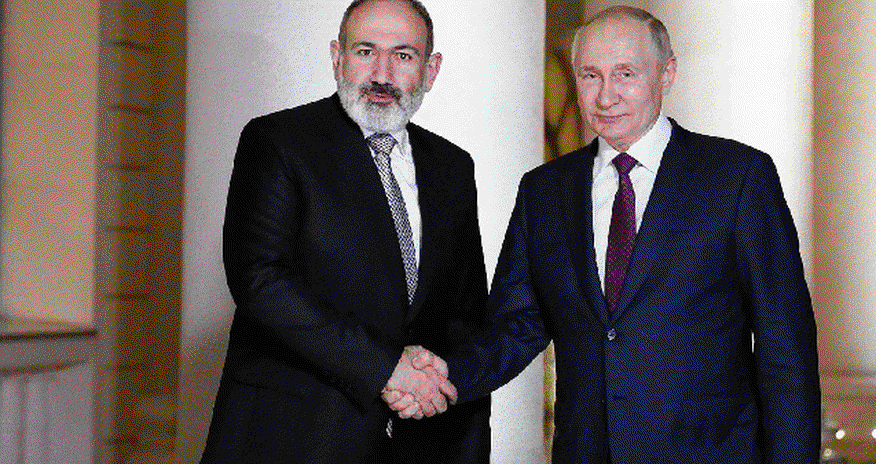 Putin Paşinyanla danışdı Putin Paşinyanla danışdı
