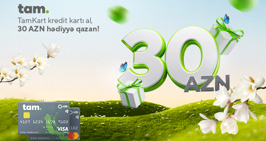 TamKart al, 30 manatadək hədiyyə qazan! TamKart al, 30 manatadək hədiyyə qazan!