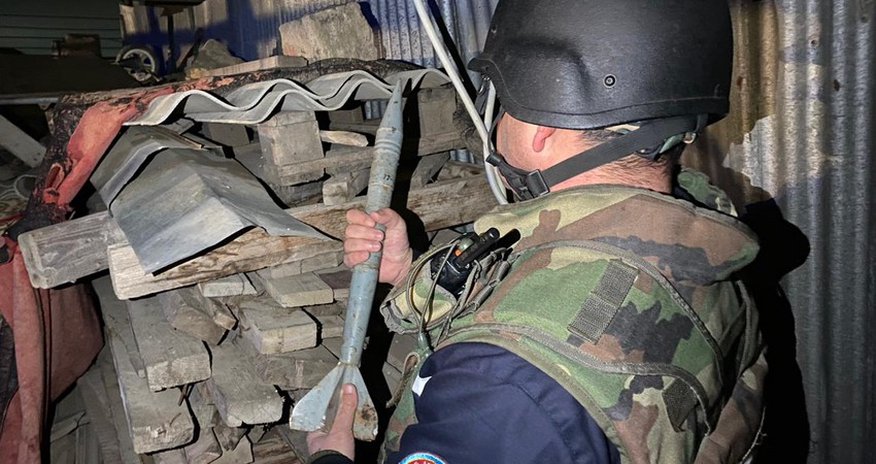 В Баку обнаружен танковый снаряд В Баку обнаружен танковый снаряд
