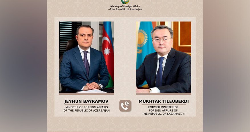 Ceyhun Bayramov Qazaxıstanın keçmiş xarici işlər naziri ilə telefonla danışıb Ceyhun Bayramov Qazaxıstanın keçmiş xarici işlər naziri ilə telefonla danışıb