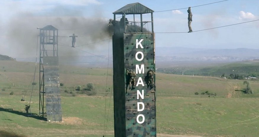 Tactical-special exercises conducted with commando units of Azerbaijani Army Tactical-special exercises conducted with commando units of Azerbaijani Army