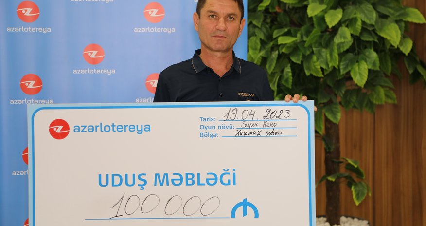 "Super Keno" lotereyasında 100 000 AZN qazanılıb "Super Keno" lotereyasında 100 000 AZN qazanılıb