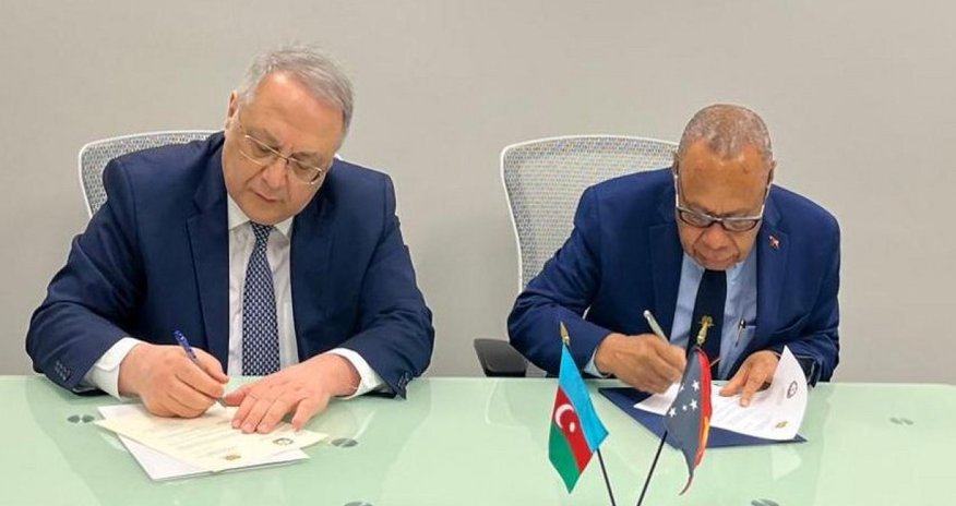 Azərbaycan Papua Yeni Qvineya ilə diplomatik münasibətlər qurub Azərbaycan Papua Yeni Qvineya ilə diplomatik münasibətlər qurub