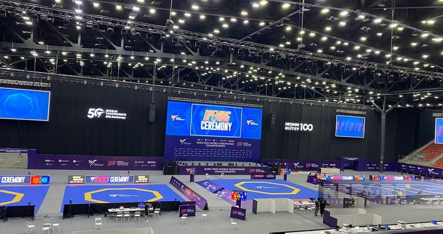 Bakıda taekvondo üzrə dünya çempionatı start götürüb Bakıda taekvondo üzrə dünya çempionatı start götürüb