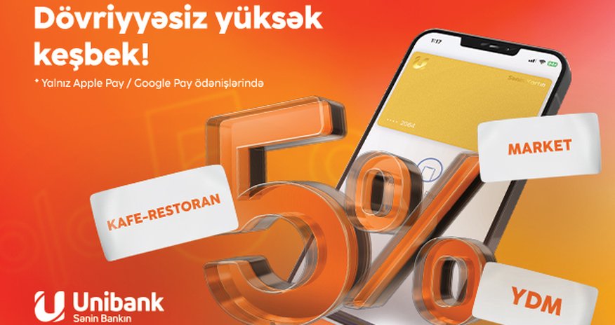 Unibank müştəriləri rekord məbləğdə keşbek qazanıb Unibank müştəriləri rekord məbləğdə keşbek qazanıb