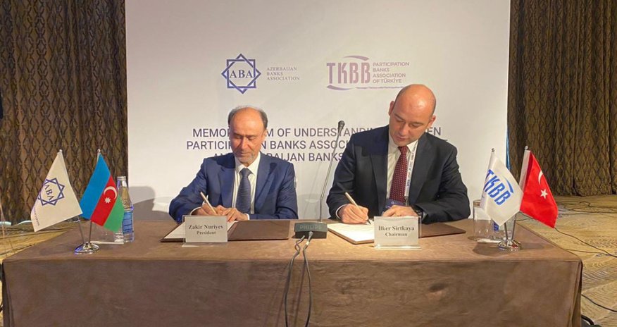 Azərbaycan və Türkiyə banklar assosiasiyaları arasında anlaşma memorandumu imzalanıb Azərbaycan və Türkiyə banklar assosiasiyaları arasında anlaşma memorandumu imzalanıb