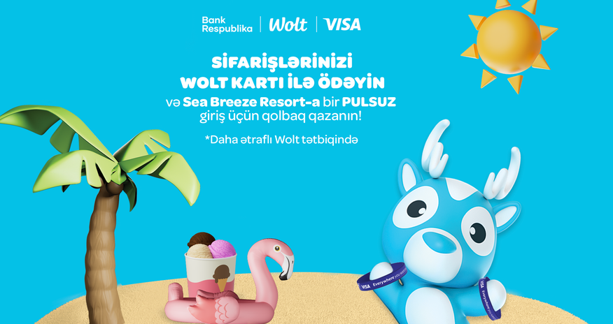 Летняя кампания от Банка Республика, VISA и Wolt! Летняя кампания от Банка Республика, VISA и Wolt!