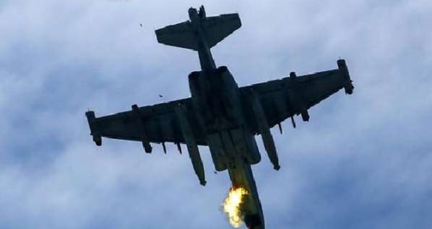 Российский штурмовик упал в море Российский штурмовик упал в море