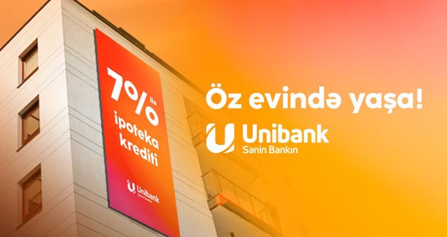 Unibank indiyədək 106 milyon manatdan çox ipoteka krediti verib Unibank indiyədək 106 milyon manatdan çox ipoteka krediti verib