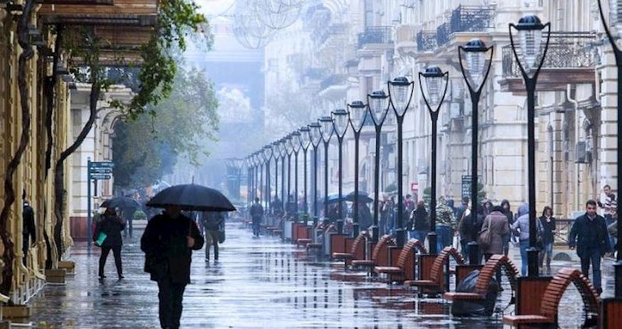 Bakıda yağış yağacaq - Xəbərdarlıq Bakıda yağış yağacaq - Xəbərdarlıq