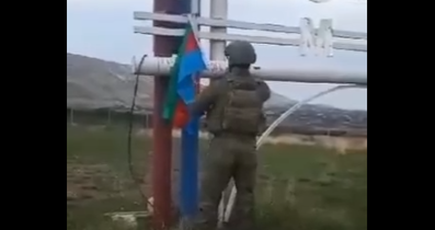 Azərbaycanın bayrağı Ağdərədə qaldırılıb - VİDEO Azərbaycanın bayrağı Ağdərədə qaldırılıb - VİDEO