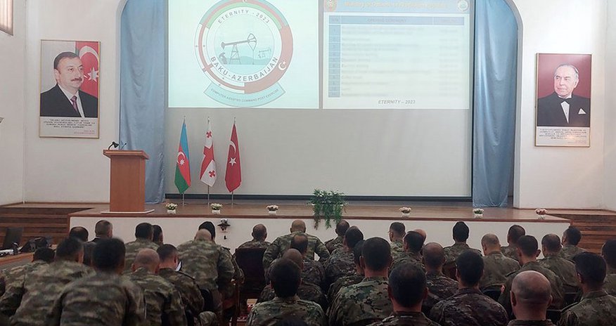 Bakıda “Eternity-2023” qərargah təlimi keçirilir Bakıda “Eternity-2023” qərargah təlimi keçirilir