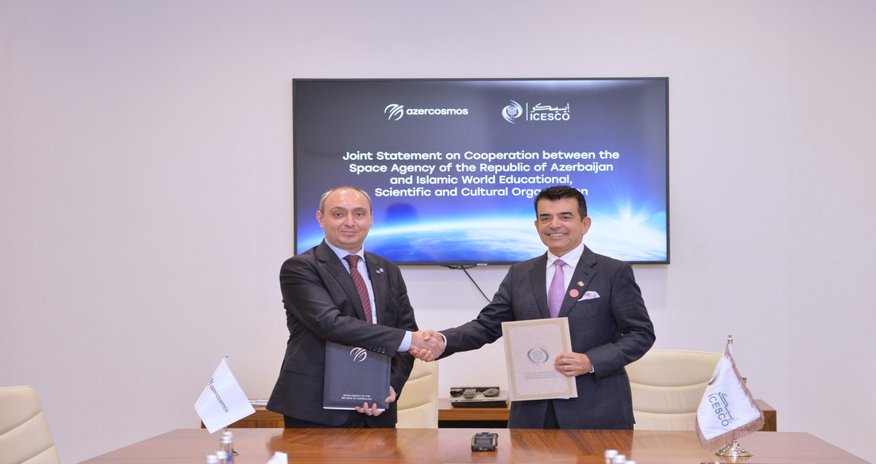Azərkosmos və ICESCO arasında müqavilə imzalanıb Azərkosmos və ICESCO arasında müqavilə imzalanıb
