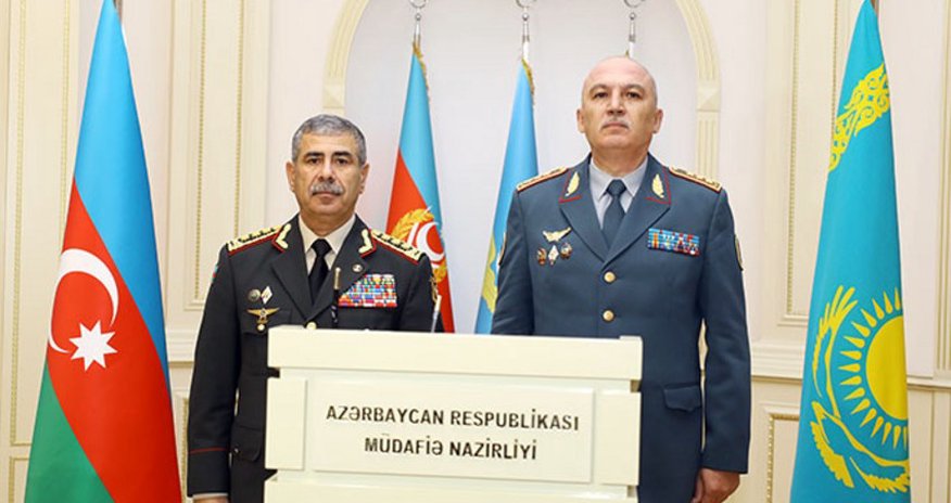 Azerbaijan, Kazakhstan ink military cooperation plan Azerbaijan, Kazakhstan ink military cooperation plan