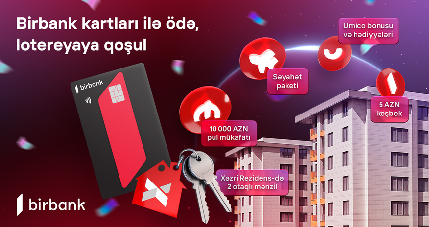 Pay with Your Birbank Card and Get a Chance to Win a Two-Room Apartment Pay with Your Birbank Card and Get a Chance to Win a Two-Room Apartment