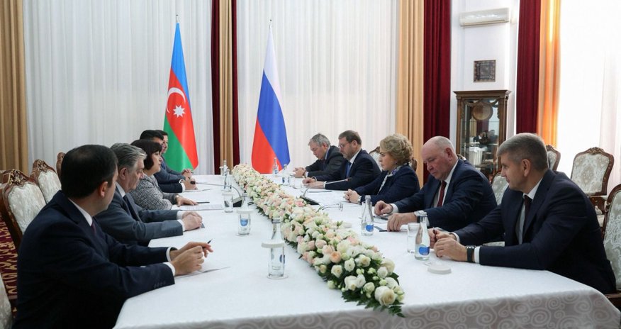 Milli Məclisin sədri Valentina Matviyenko ilə görüşüb Milli Məclisin sədri Valentina Matviyenko ilə görüşüb