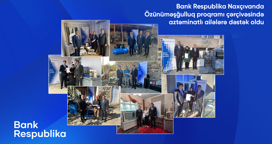 Bank Respublika Naxçıvanda aztəminatlı ailələrə dəstək oldu! Bank Respublika Naxçıvanda aztəminatlı ailələrə dəstək oldu!