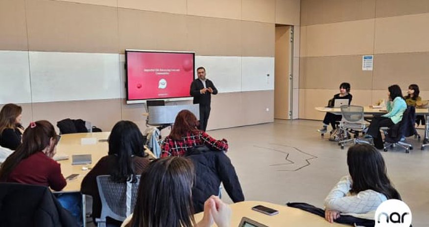 “Nar” sosial məsuliyyətli biznes modelini ADA Universitetində təqdim etdi “Nar” sosial məsuliyyətli biznes modelini ADA Universitetində təqdim etdi