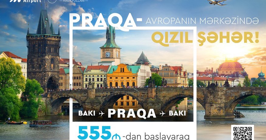 AZAL Bakı-Praqa istiqamətində endirimli biletlər təklif edir AZAL Bakı-Praqa istiqamətində endirimli biletlər təklif edir