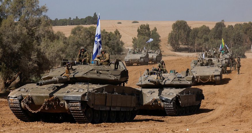 Israeli military strikes back after rocket fire from Syria Israeli military strikes back after rocket fire from Syria