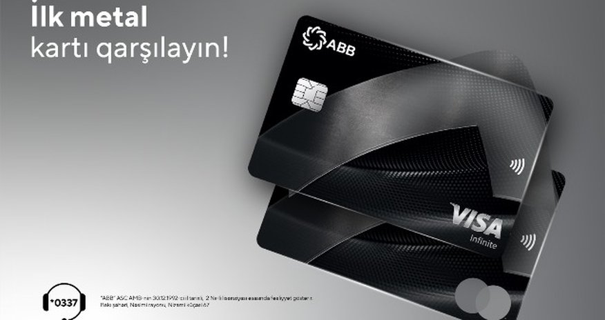 ABB ilk metal ödəniş kartını təqdim edib ABB ilk metal ödəniş kartını təqdim edib