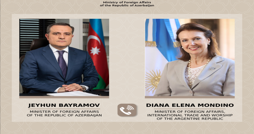 Azərbaycan və Argentina XİN rəhbərlərinin telefon danışığı olub Azərbaycan və Argentina XİN rəhbərlərinin telefon danışığı olub