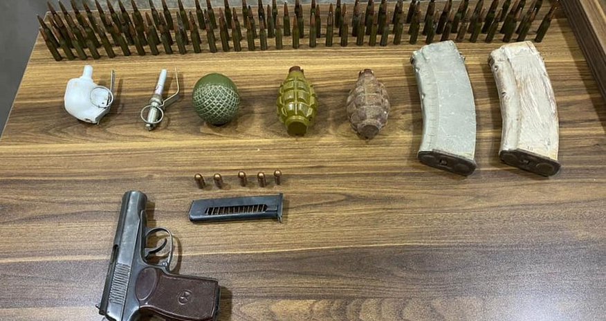 Ammunition found in Khankandi Ammunition found in Khankandi