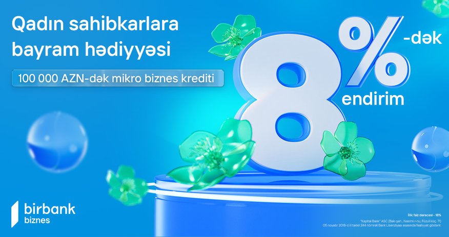 Birbank Biznes offers special “International Women Day” gift for business ladies Birbank Biznes offers special “International Women Day” gift for business ladies