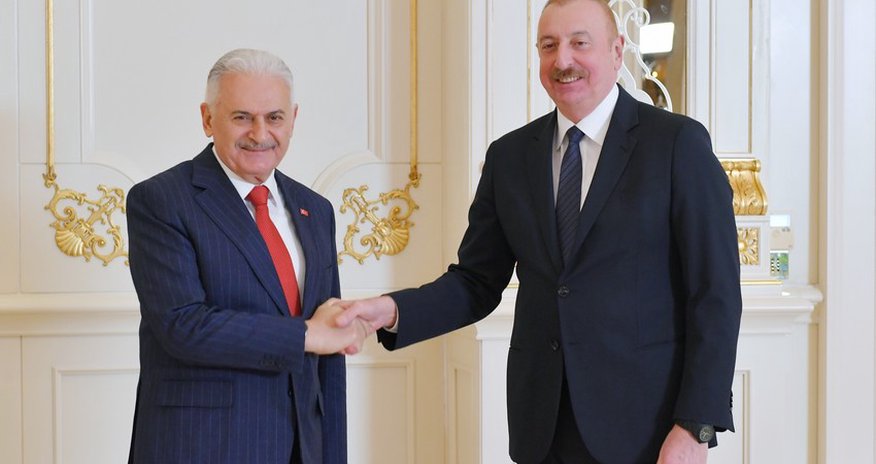 Президент Азербайджана принял Бинали Йылдырыма Президент Азербайджана принял Бинали Йылдырыма